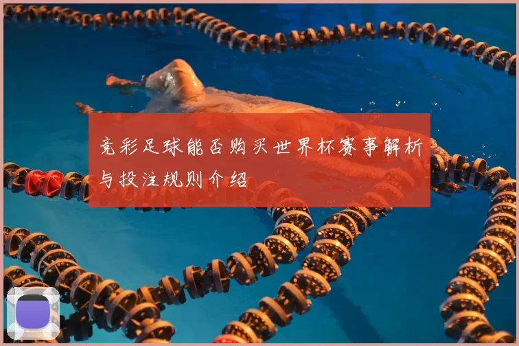 竞彩足球能否购买世界杯赛事解析与投注规则介绍