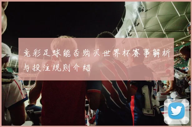 竞彩足球能否购买世界杯赛事解析与投注规则介绍